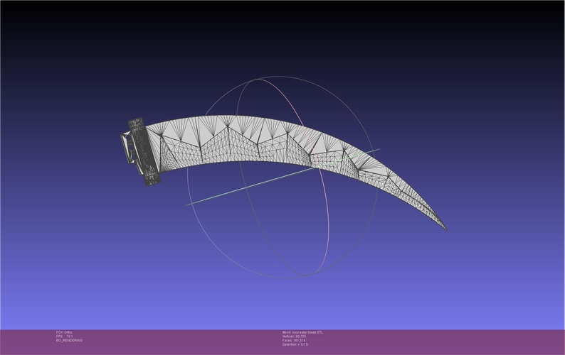 Soul Eater Scythe Assembly 3D Print 540655