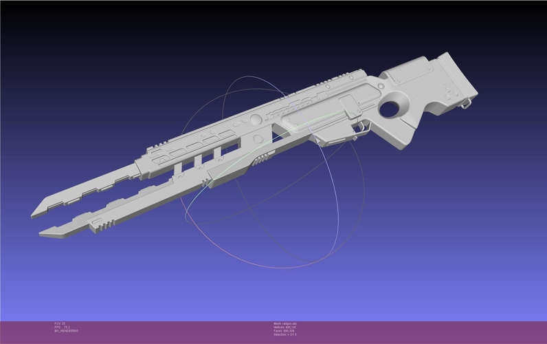 Murder Drones Uzi Railgun 3D Print 540662