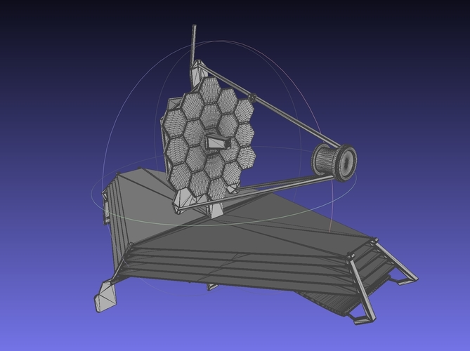 James Webb Space Telescope JWST Basic Model 3D Print 540736