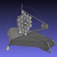 Small James Webb Space Telescope JWST Basic Model 3D Printing 540736