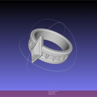 Small Final Fantasy XIV Yshtola Ring 3D Printing 540781