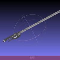 Attack On Titan Sword Printable Assembly - Thumbnail 5
