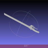 Attack On Titan Sword Printable Assembly - Thumbnail 6