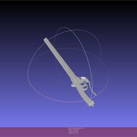 Attack On Titan Sword Printable Assembly - Thumbnail 8