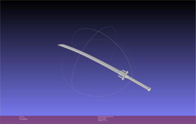 Kill La Kill Satsuki Sword And Sheath  3D Print 540821