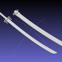 Small Kill La Kill Satsuki Sword And Sheath  3D Printing 540824