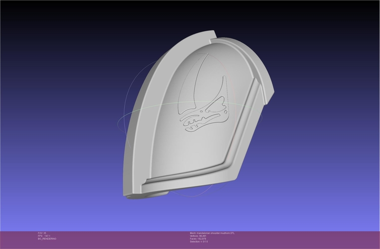 Mandalorian Beskar Shoulder Mudhorn Signet 3D Print 540825