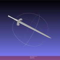 Fate Saber Alter Sword Printable Assembly - Thumbnail 3