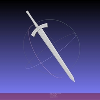Fate Saber Alter Sword Printable Assembly - Thumbnail 4