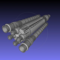 NASA SLS Block 1 Printable Rocket Model - Thumbnail 1