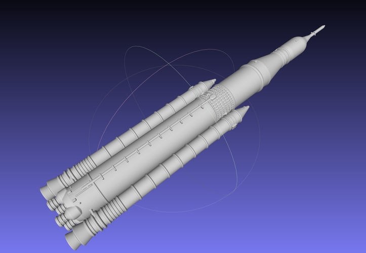 NASA SLS Block 1 Printable Rocket Model 3D Print 540852