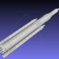 Small NASA SLS Block 1 Printable Rocket Model 3D Printing 540852