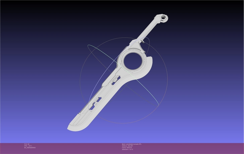 Xenoblade Chronicles Monado Sword Assembly 3D Print 540856