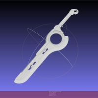 Small Xenoblade Chronicles Monado Sword Assembly 3D Printing 540856