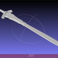 Fate Mordred Sword Printable Assembly - Thumbnail 3