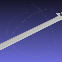 Sword Art Online Elucidator Sword Printable Assembly - Thumbnail 3