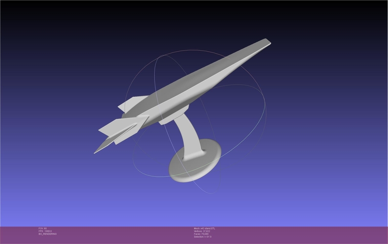 NASA X-43 Scramjet Experimental Plane Printable Miniature 3D Print 540903