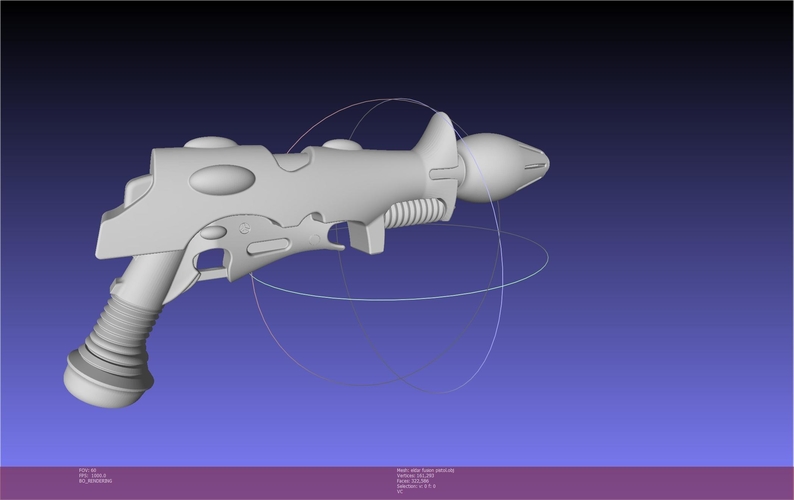 Warhammer Eldar Fusion Pistol 3D Print 540904