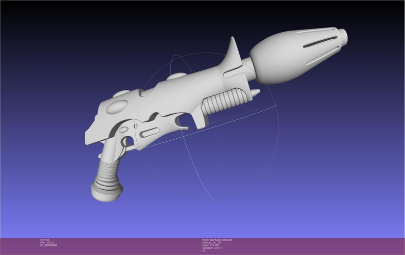 Warhammer Eldar Fusion Pistol 3D Print 540905