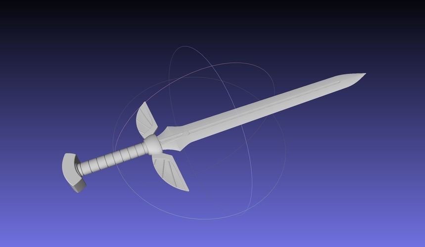 Fairy Tail Erza Scarlet 3D-Printable Sword Assembly 3D Print 540907