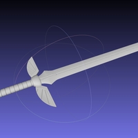 Fairy Tail Erza Scarlet 3D-Printable Sword Assembly - Thumbnail 2
