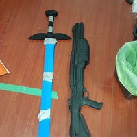 Fairy Tail Erza Scarlet 3D-Printable Sword Assembly - Thumbnail 3