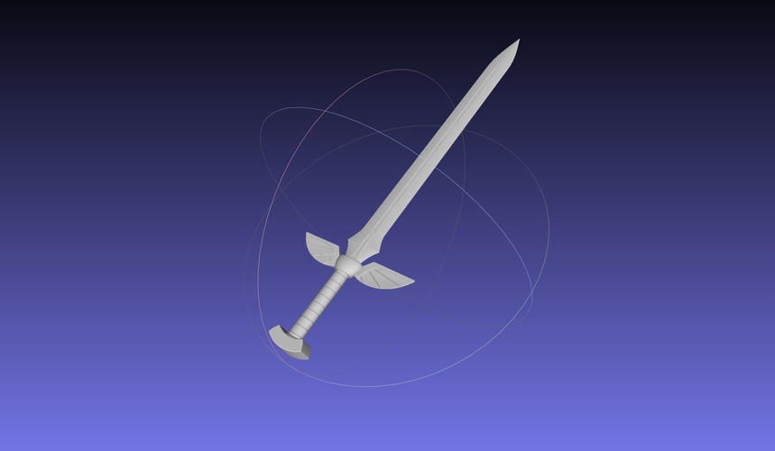 Fairy Tail Erza Scarlet 3D-Printable Sword Assembly 3D Print 540909