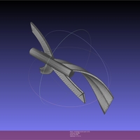 Fate Grand Order Ereshkigal Sword Printable Assembly - Thumbnail 5