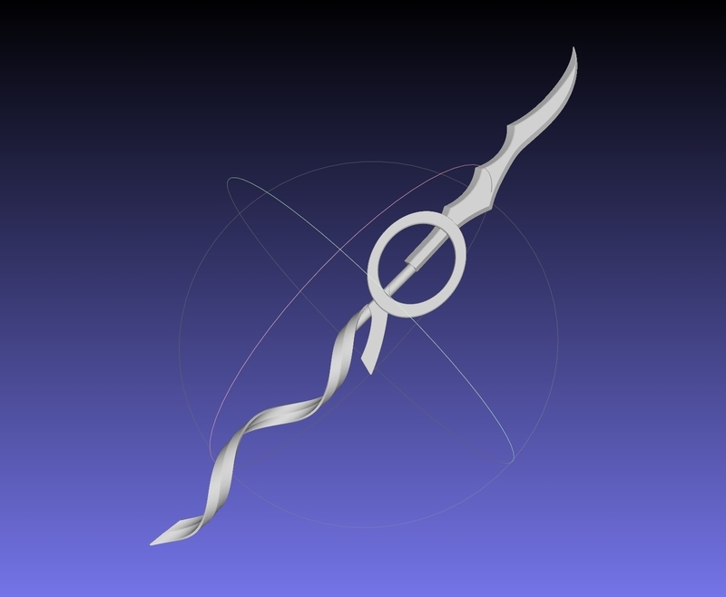 Fate Grand Order Ereshkigal Sword Printable Assembly