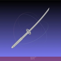 Small Bleach Kuchiki Rukia Sword Printable Assembly 3D Printing 541006