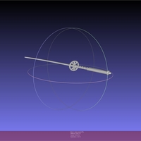 Bleach Kuchiki Rukia Sword Printable Assembly - Thumbnail 2