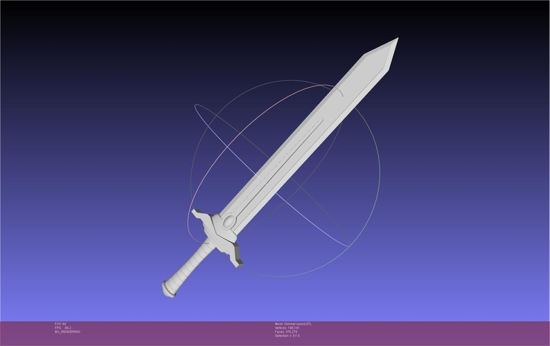 Frieren Himmel Hero Sword Printable Assembly 3D Print 541014