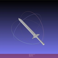 Frieren Himmel Hero Sword Printable Assembly - Thumbnail 3