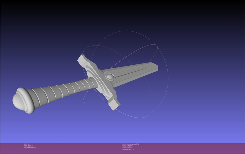 Frieren Himmel Hero Sword Printable Assembly 3D Print 541016