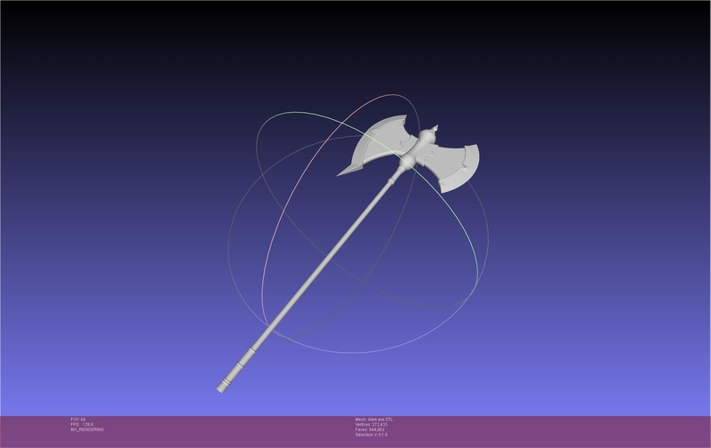 Frieren Stark Axe Printable Model