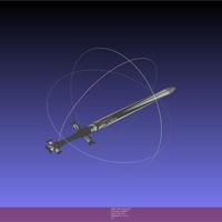 Sword Art Online Alicization Alice Sword Printable Assembly - Thumbnail 4