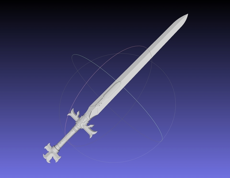 Sword Art Online Alicization Alice Sword Printable Assembly