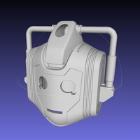 Small Doctor Who Cyberman Helmet 3D Printing 541148