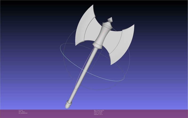 Frieren Eisen Axe Printable Model