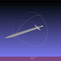 Konosuba Darkness Sword Printable Assembly - Thumbnail 2