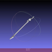 Konosuba Megumin Staff Printable Assembly - Thumbnail 4