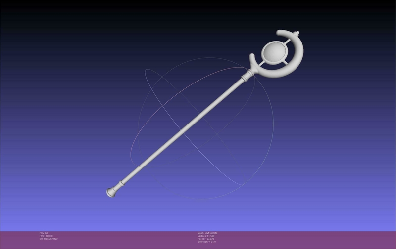 Frieren Staff Printable Assembly