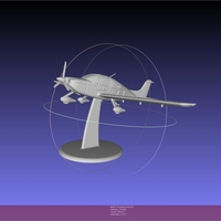 SR22 Cirrus Airplane Printable Miniature - Thumbnail 6