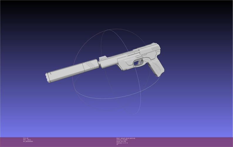 Valorant Ghost Pistol Basic Model 3D Print 541248