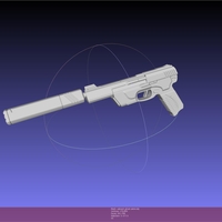 Small Valorant Ghost Pistol Basic Model 3D Printing 541248