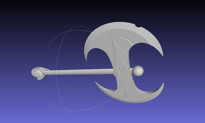 How To Train Your Dragon Astrid Battle Axe Printable Assembly 3D Print 541263