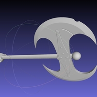 How To Train Your Dragon Astrid Battle Axe Printable Assembly - Thumbnail 1