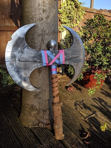 How To Train Your Dragon Astrid Battle Axe Printable Assembly 3D Print 541265