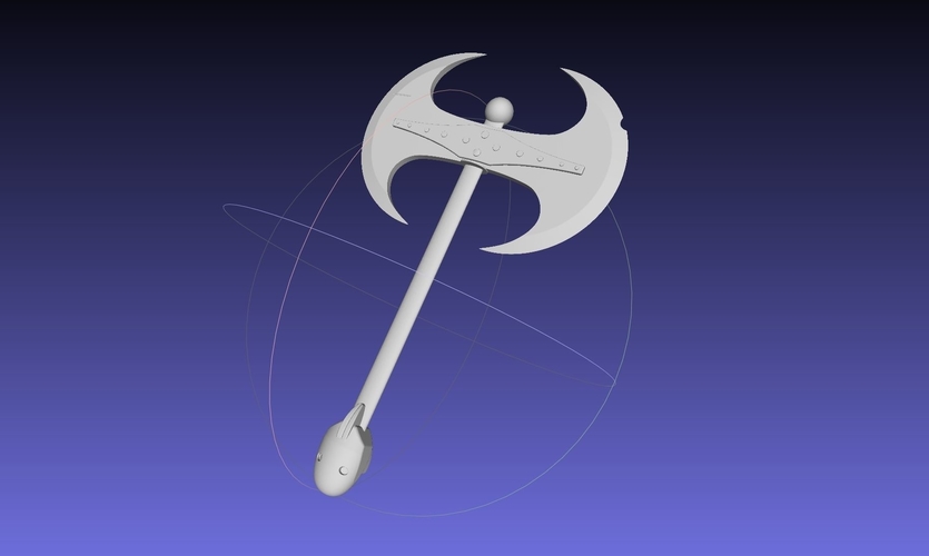 How To Train Your Dragon Astrid Battle Axe Printable Assembly 3D Print 541267