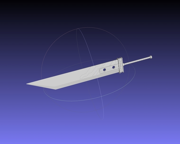 Final Fantasy Buster Sword Printable Replica 3D Print 541271